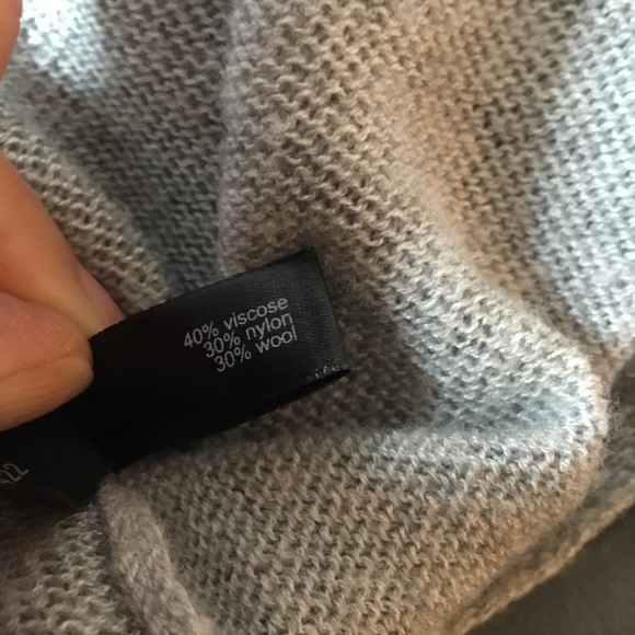 The Limited Women’s Wool Blend Gray And Cream Open Front Cardigan Size S - Picture 5 of 6